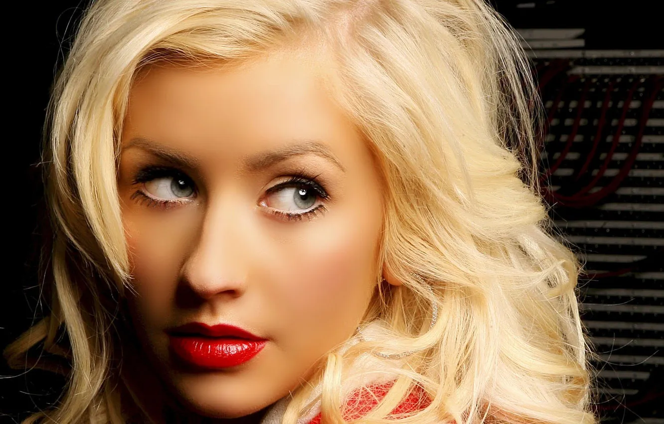 Фото обои взгляд, лицо, музыка, актриса, помада, блондинка, губы, певица