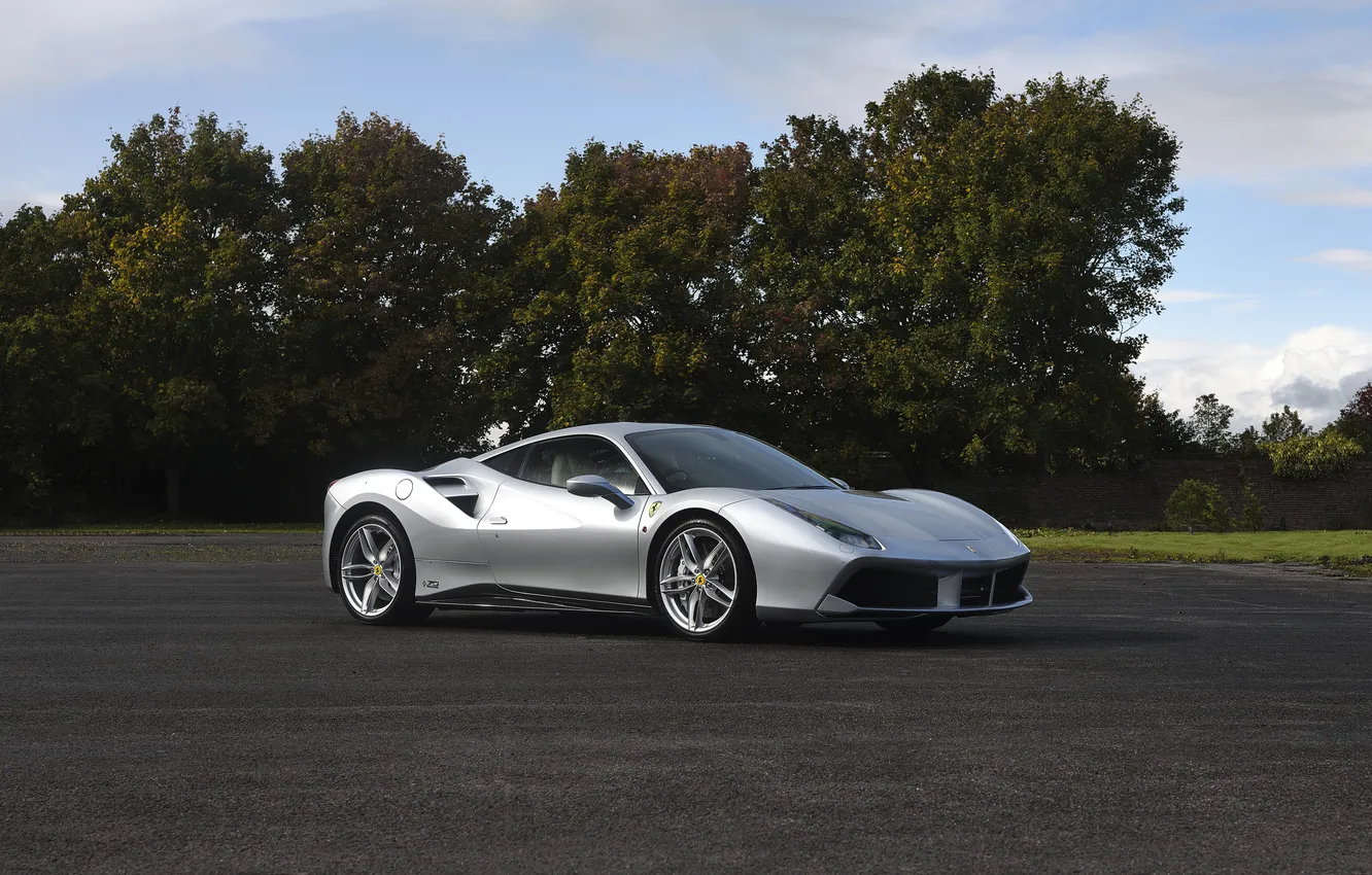 Фото обои Ferrari, 2018, 488, Ferrari 488 GTB "The Wedding Gift"