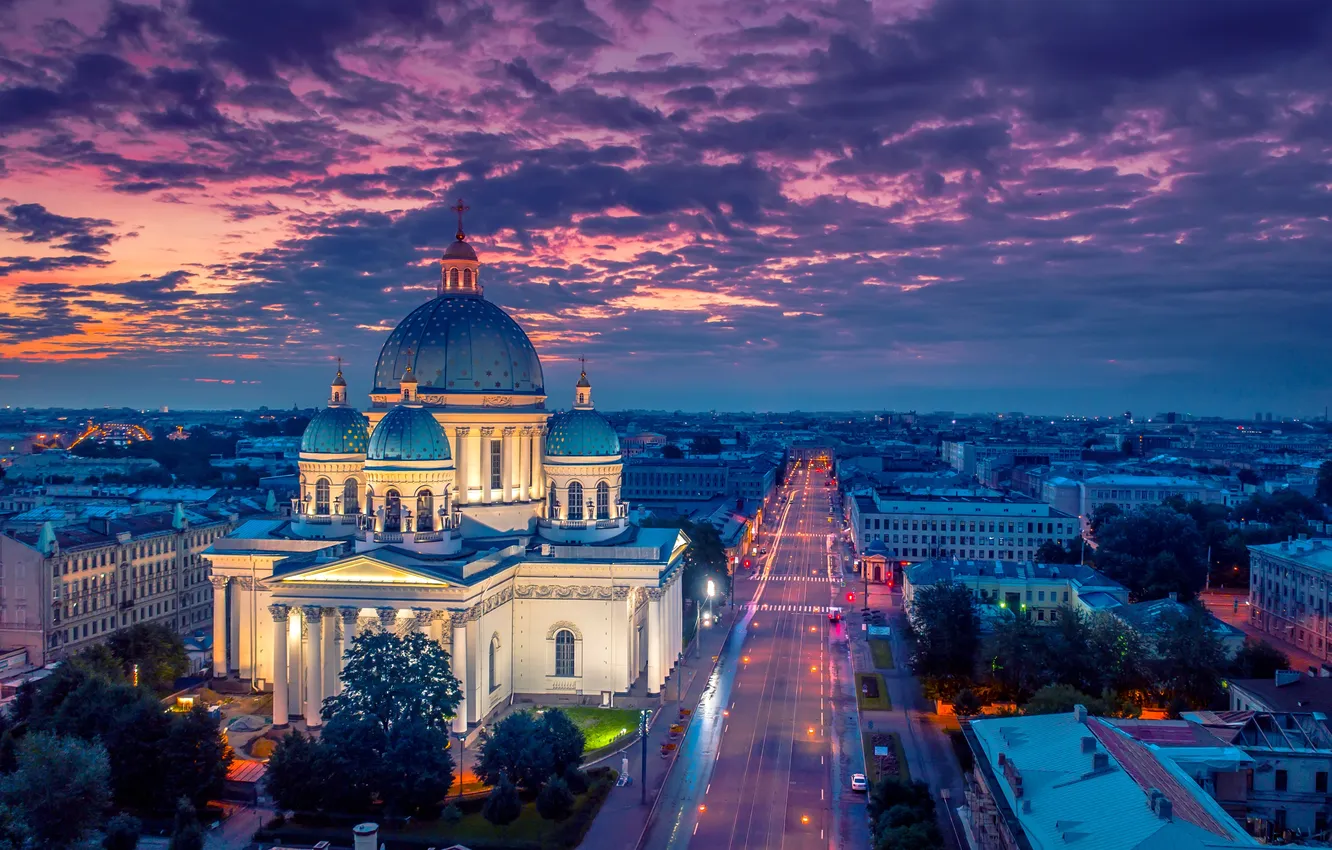 Фото обои saint, sky, russia, russian, saint-petersburg, roof, religion, petersburg