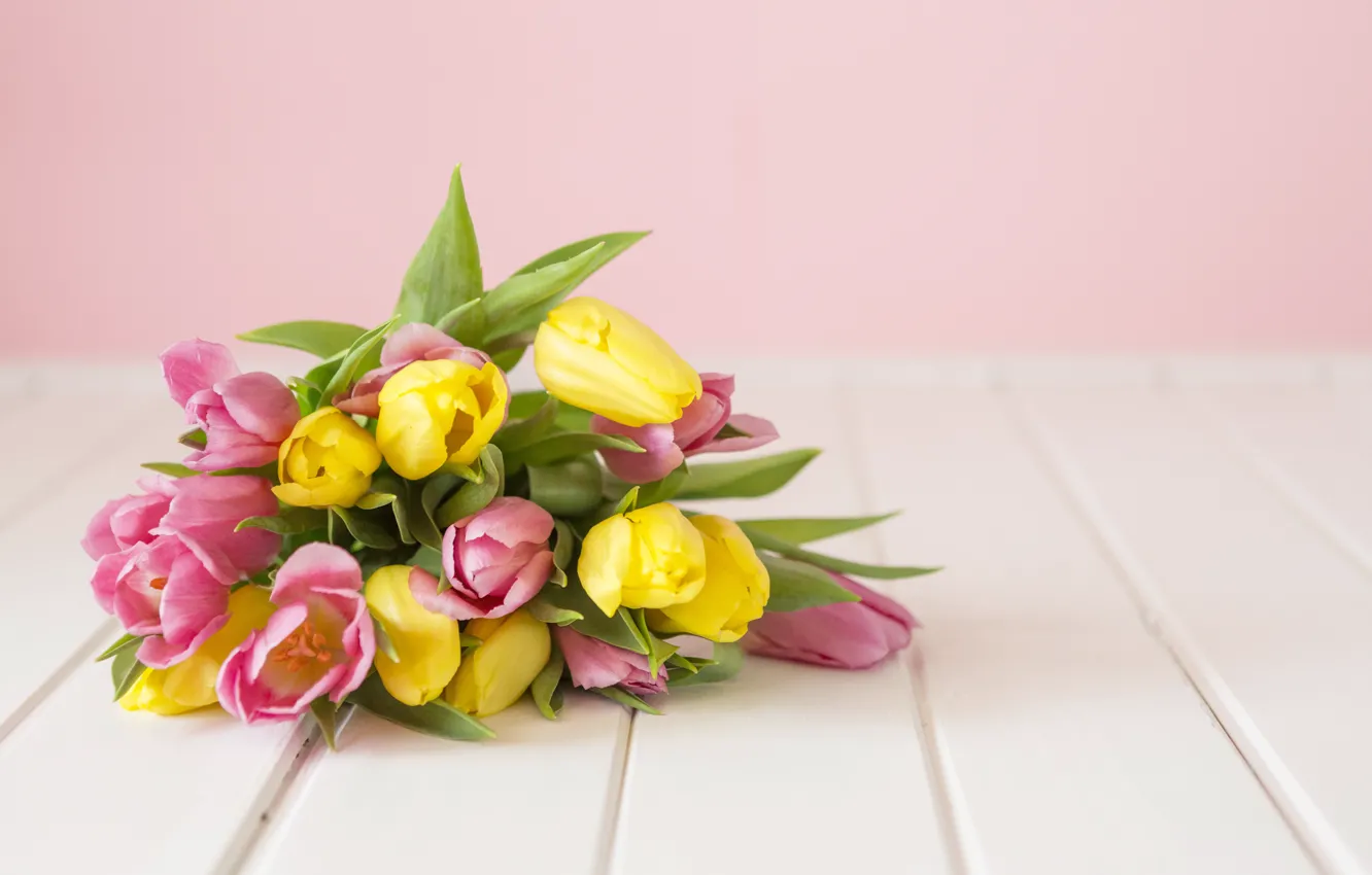 Фото обои цветы, фон, букет, весна, тюльпаны, flowers, background, tulips