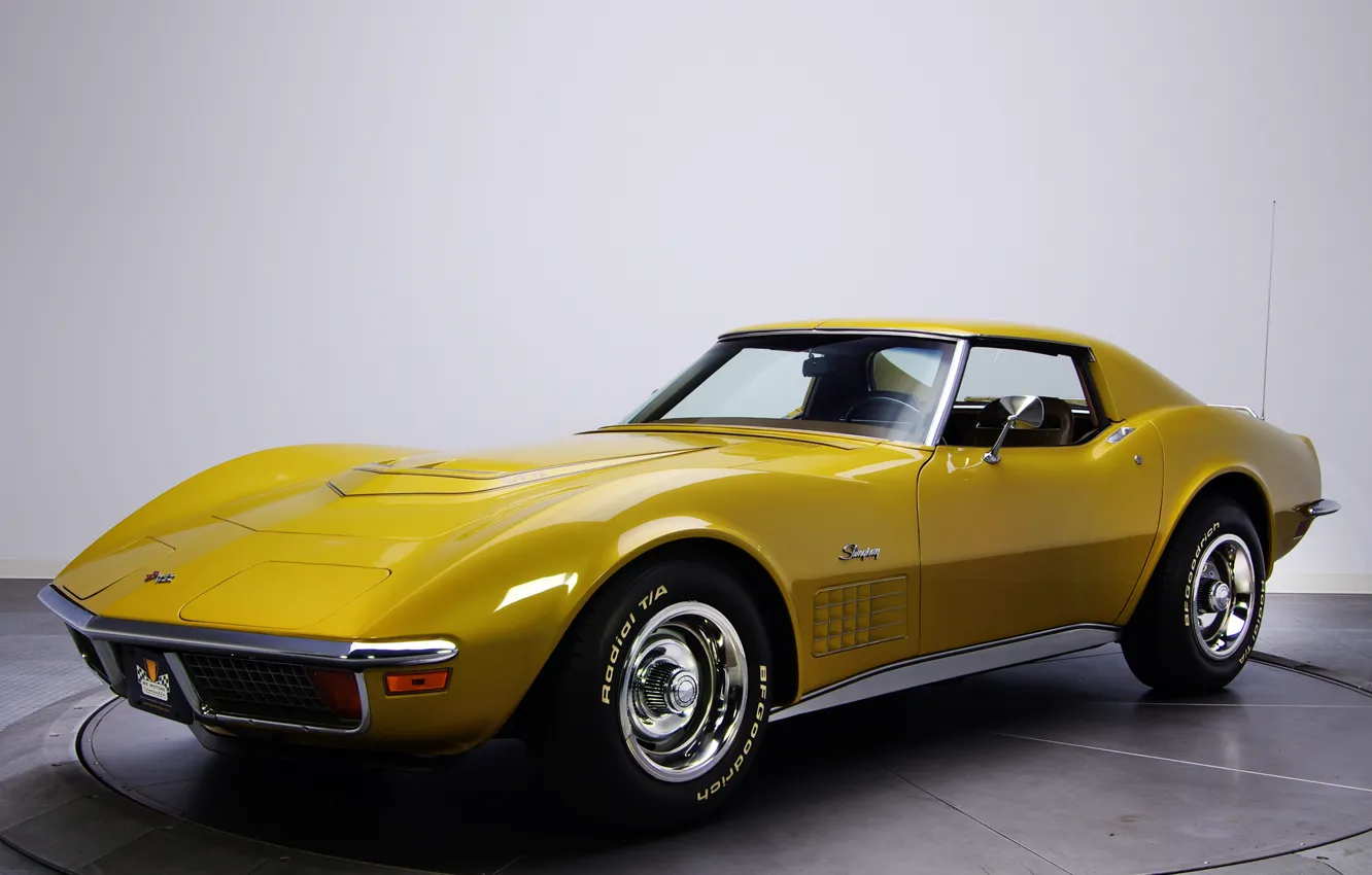 Фото обои Corvette, Chevrolet, классика, auto, 1970, wallpapers, корвет, Stingray