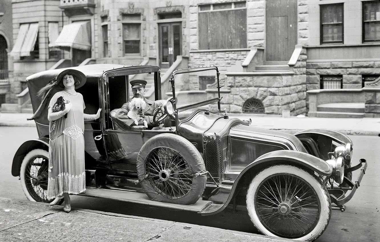 Фото обои ретро, Ford, США, автомобиль, 1916-й год