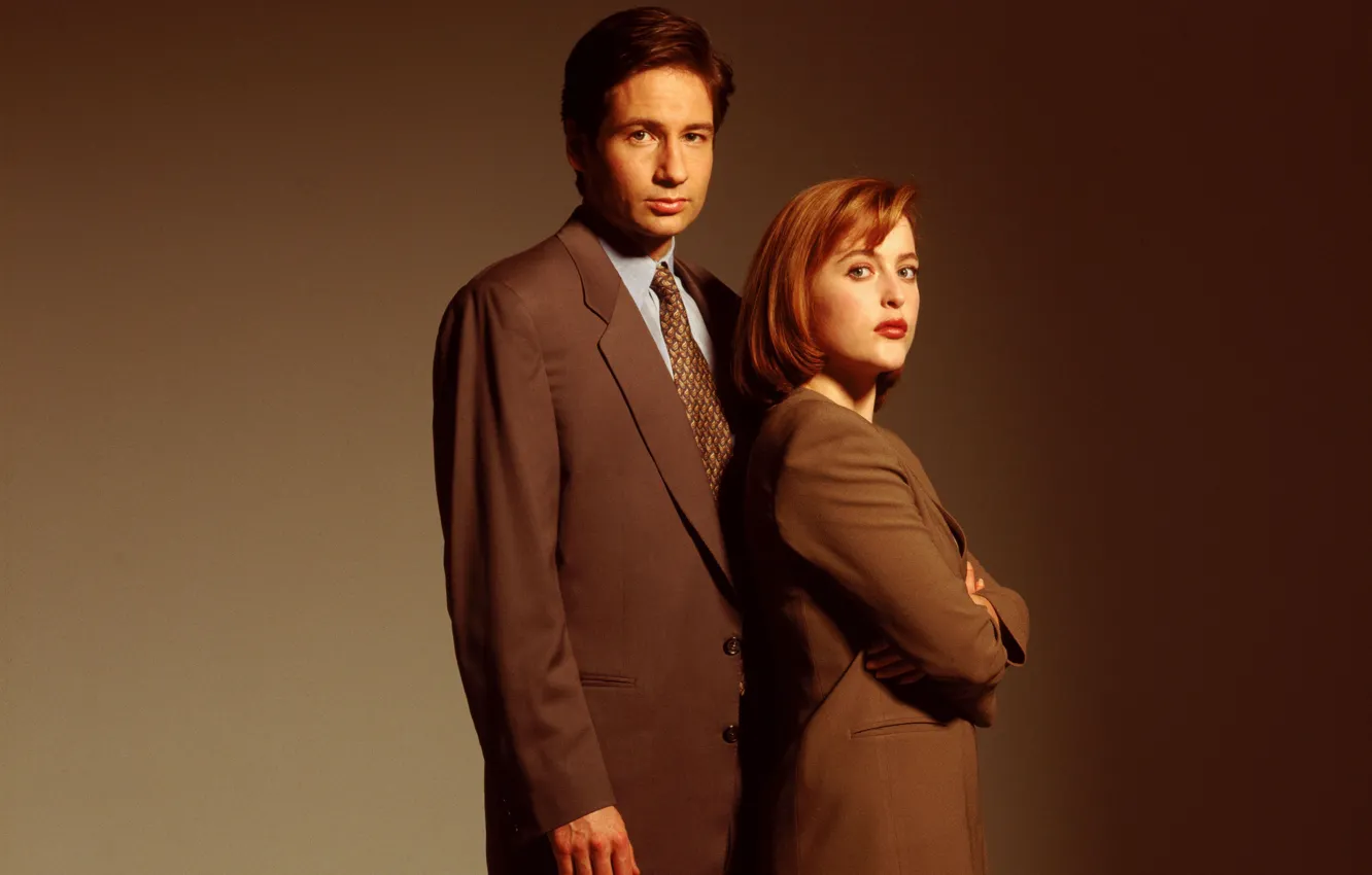 Фото обои сериал, The X-Files, Секретные материалы, Дана, Малдер