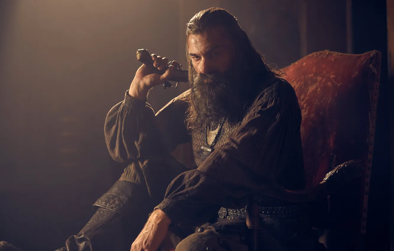 Фото обои Рэй Стивенсон, Чёрная Борода, black sails, Чёрные паруса
