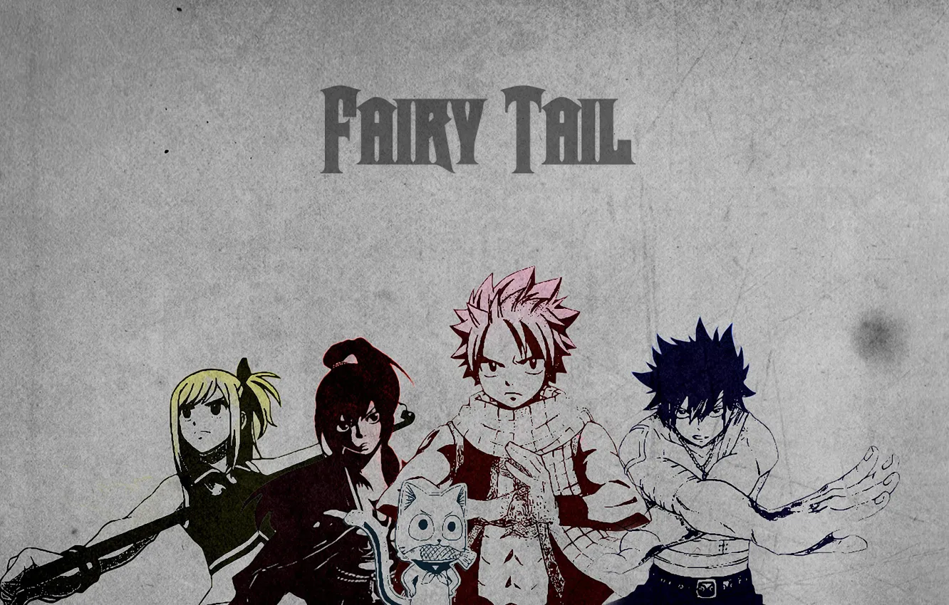 Фото обои арт, Fairy Tail, Хвост Феи