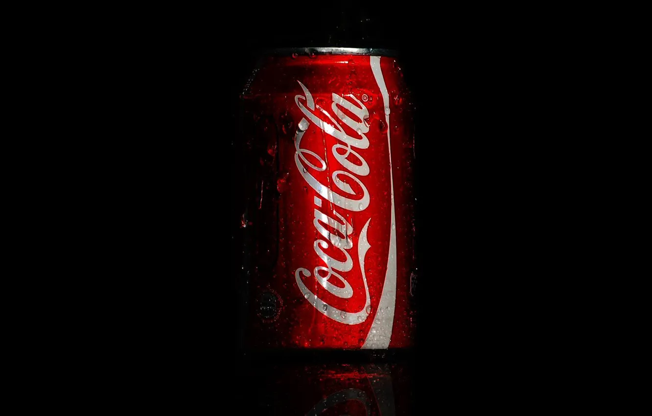 Фото обои капли, макро, coca-cola, кола