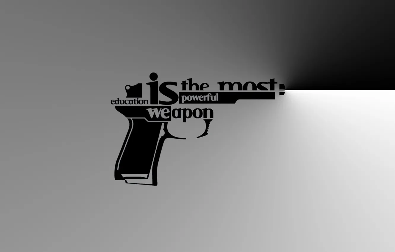 Фото обои стиль, оружие, надпись, Пистолет