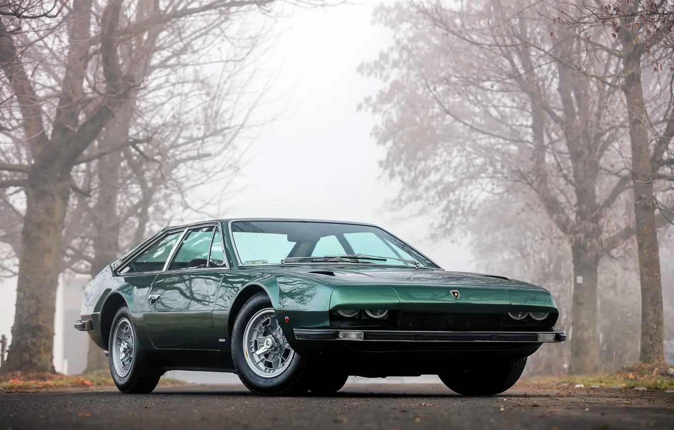 Фото обои туман, Lamborghini, 1970, ламба, Jarama, 400 GT