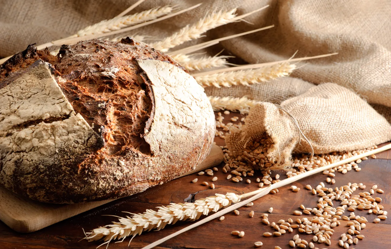 Фото обои пшеница, зерно, колоски, хлеб, ржаной