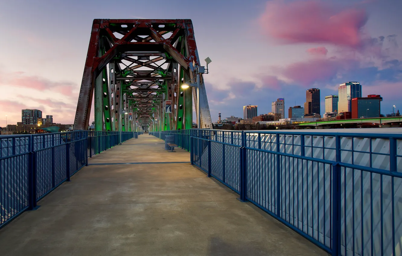 Фото обои мост, США, Arkansas, Little Rock, Арканзас