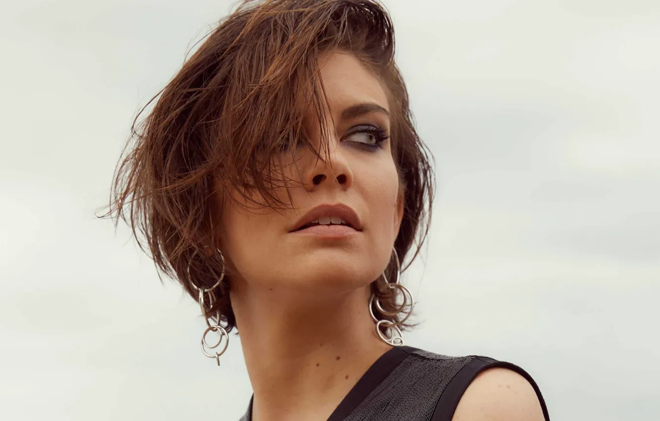 Фото обои модель, макияж, актриса, прическа, шатенка, красотка, hair, Lauren Cohan