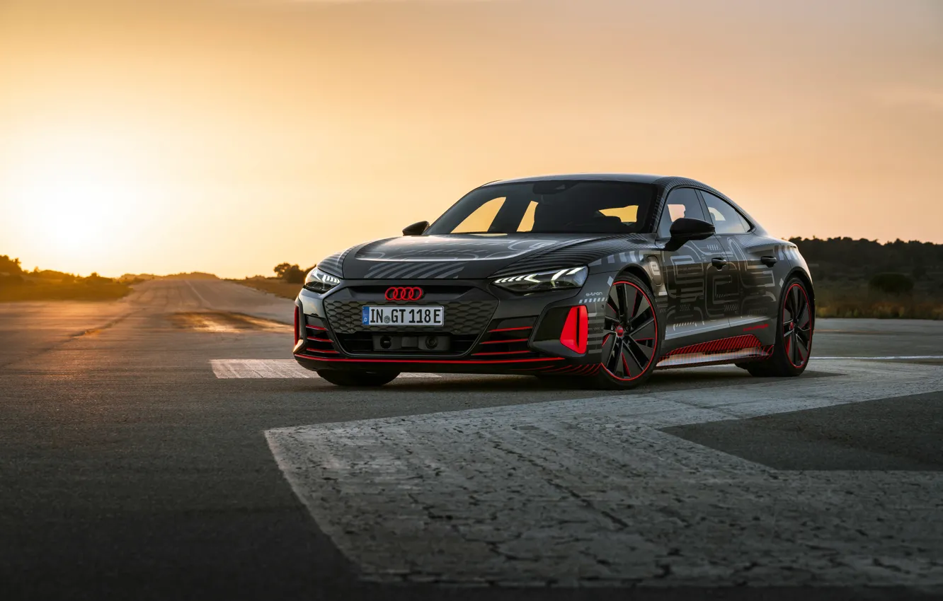 Фото обои Audi, купе, вечер, 2020, RS e-Tron GT Prototype