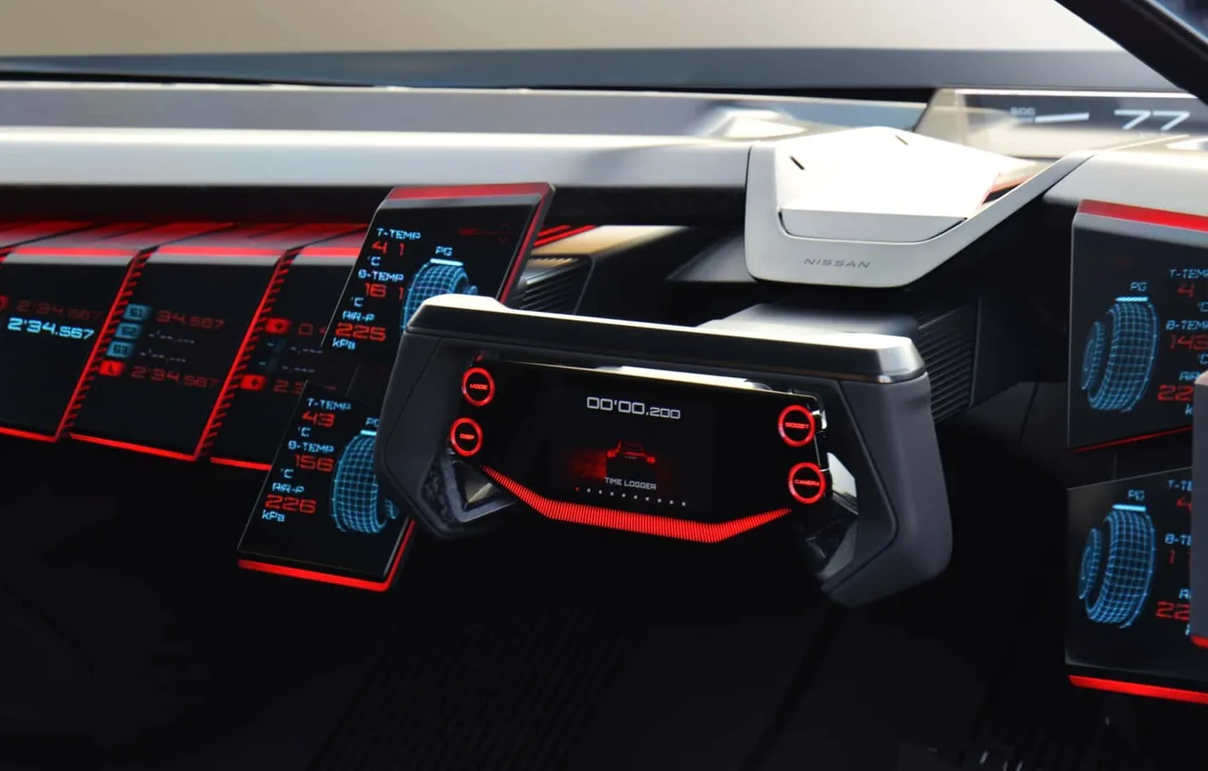 Фото обои Concept, интерьер, Nissan, Force, Hyper, 2023, Nissan Hyper Force Concept