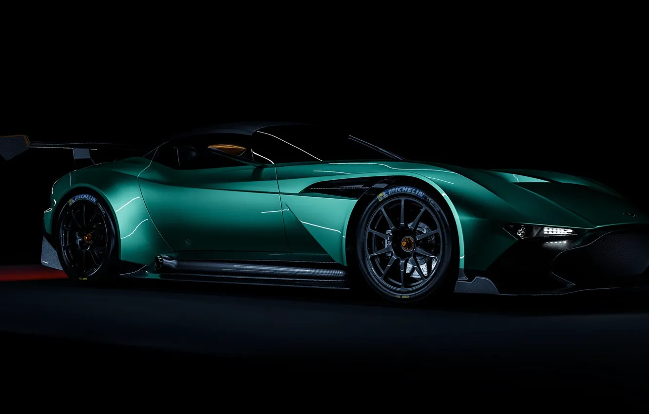 Фото обои Aston Martin, Авто, Машина, Рендеринг, Concept Art, Спорткар, Vulcan, Aston Martin Vulcan