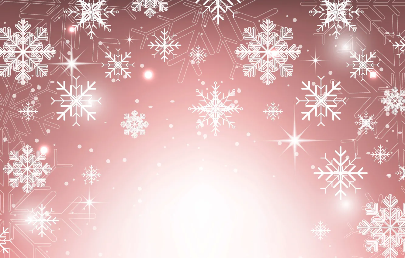 Фото обои зима, снежинки, фон, текстура, Рождество, Новый год