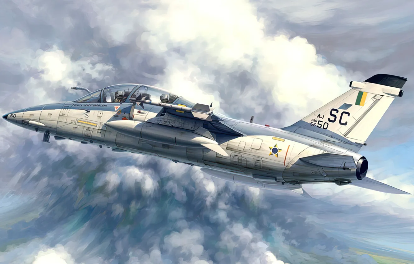 Фото обои ART, AVIATION, JET, AIRPLANE, AMX A1