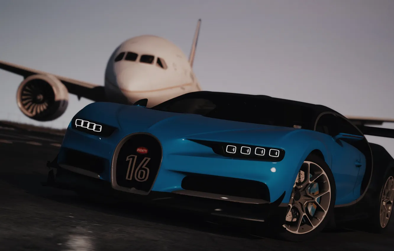 Фото обои Bugatti, GTA, Grand Theft Auto V