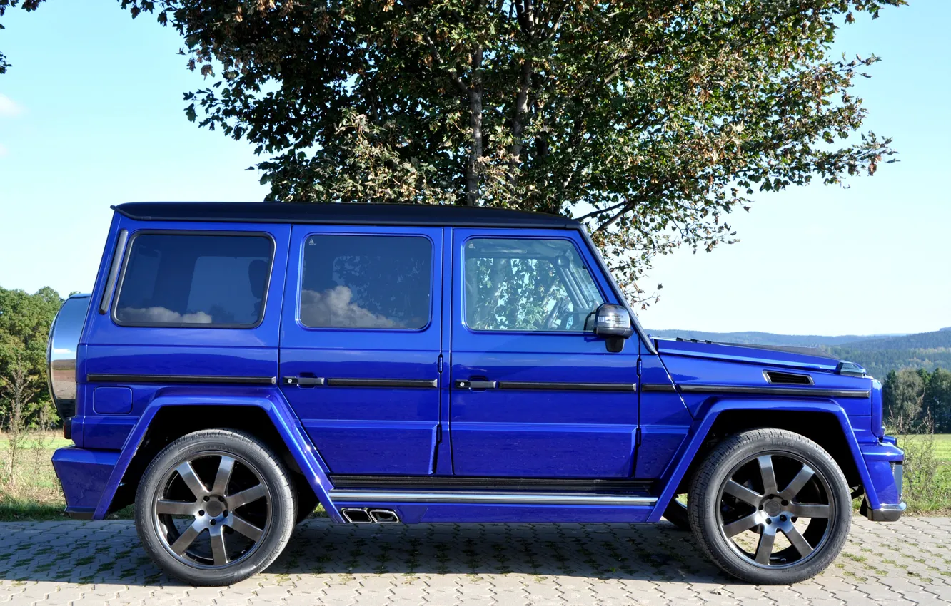 Фото обои Tuning, DarkBlue, CDI, German Special Customs, Mercedes-Benz G400