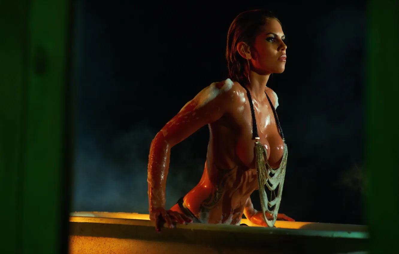 Фото обои ванна, model, CAMILLE MARTINS