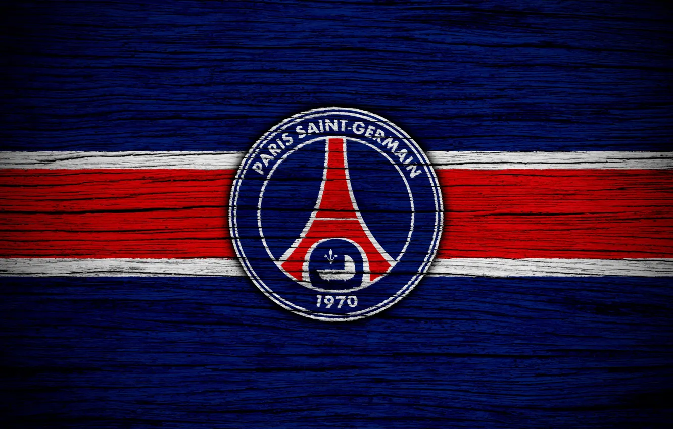 Фото обои wallpaper, sport, logo, football, PSG, Paris Saint-Germain, Ligue 1