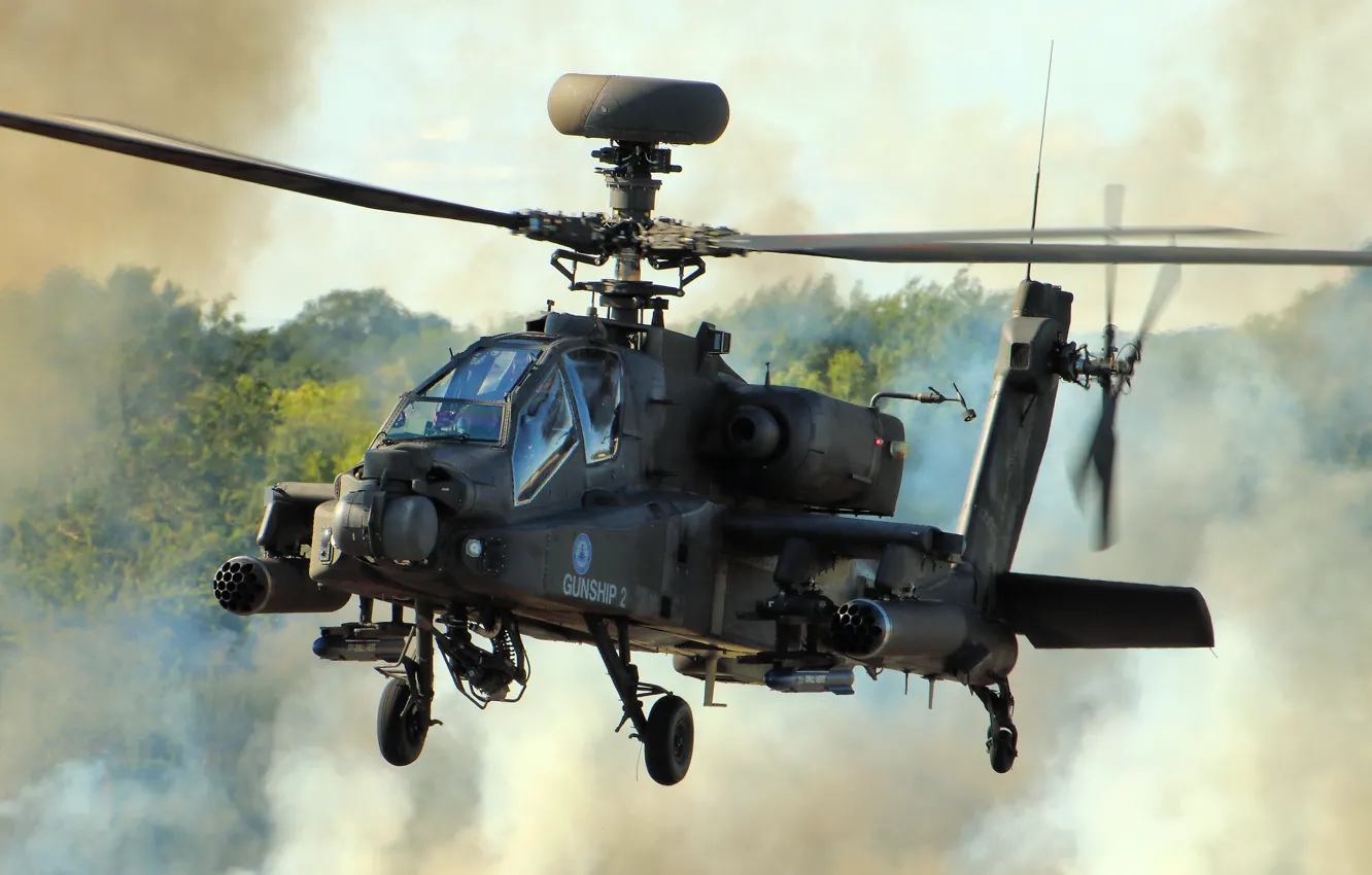 Фото обои вертолёт, Apache, AH-64D, ударный, основной, «Апач»
