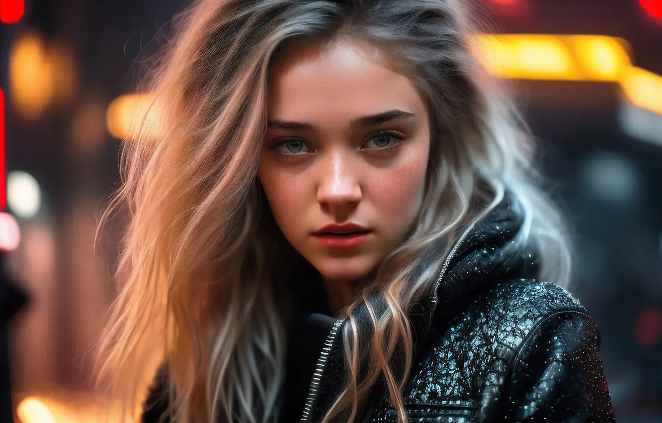 Фото обои взгляд, девушка, портрет