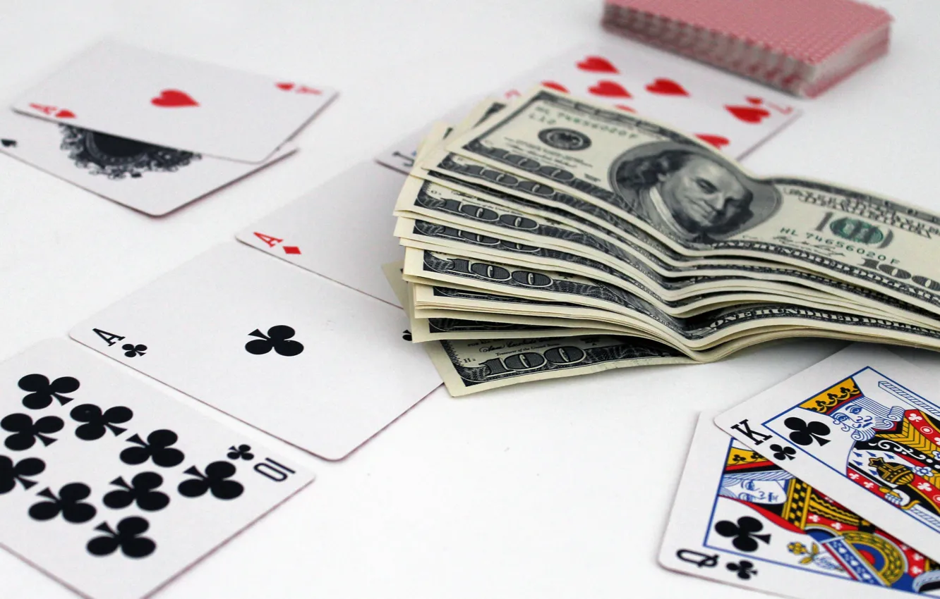 Фото обои карты, деньги, покер, казино