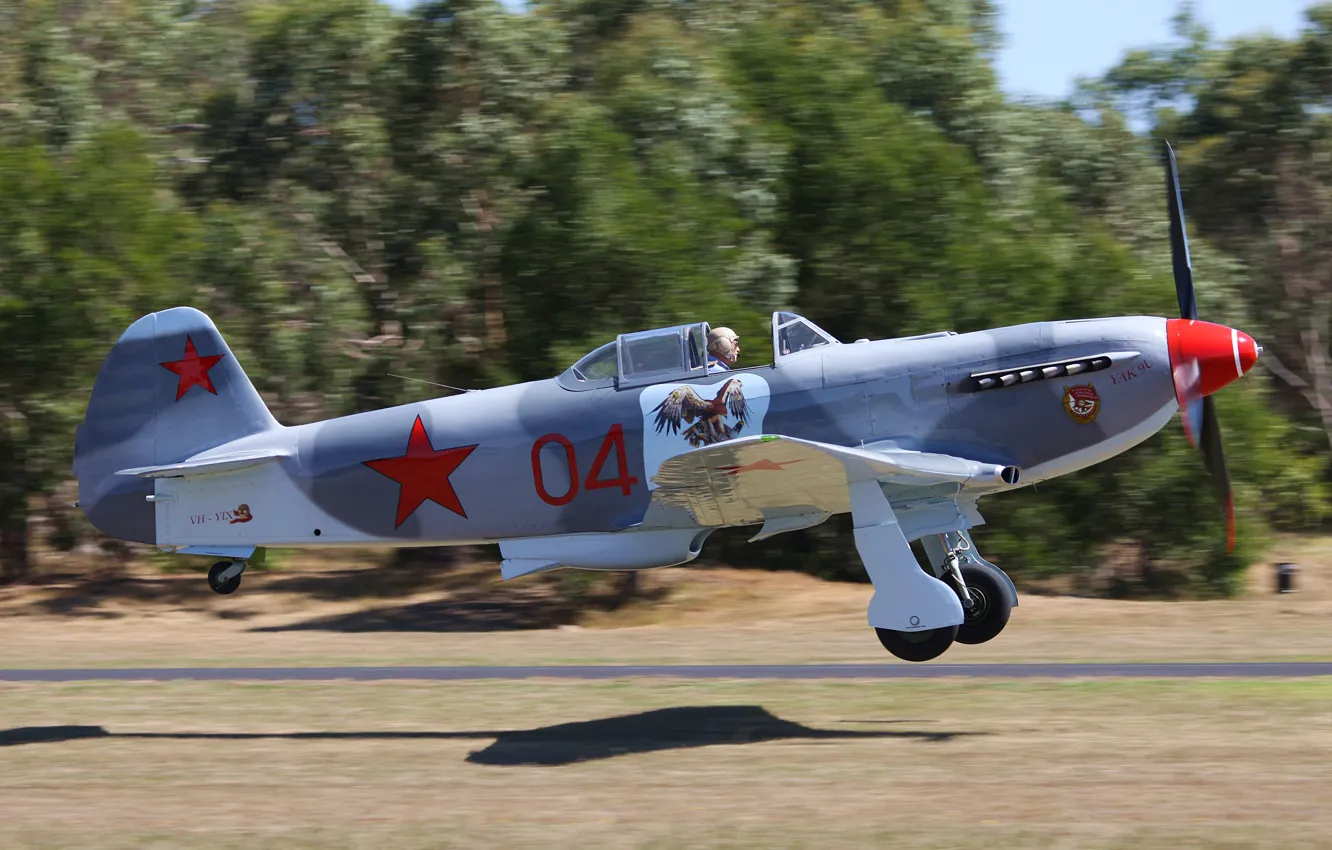 Фото обои самолет, двигатель, высота, скорость, размытость, истребитель, СССР, club
