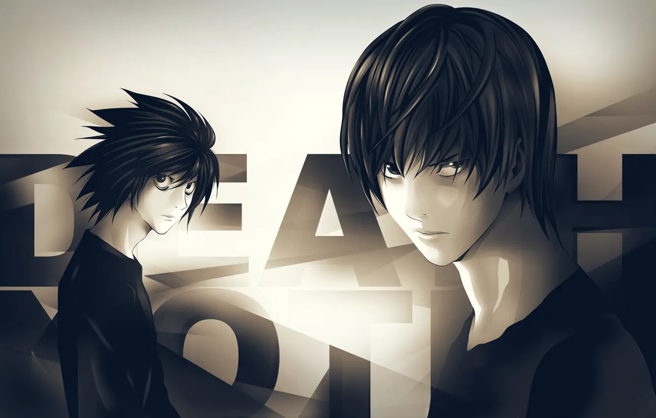 Фото обои Кира, Death Note, Тетрадь смерти, Лайт Ягами