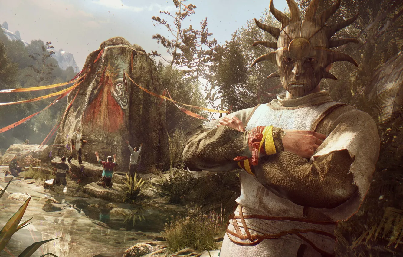 Фото обои game, survivor, mask, Dying Light, Dying Light The Following