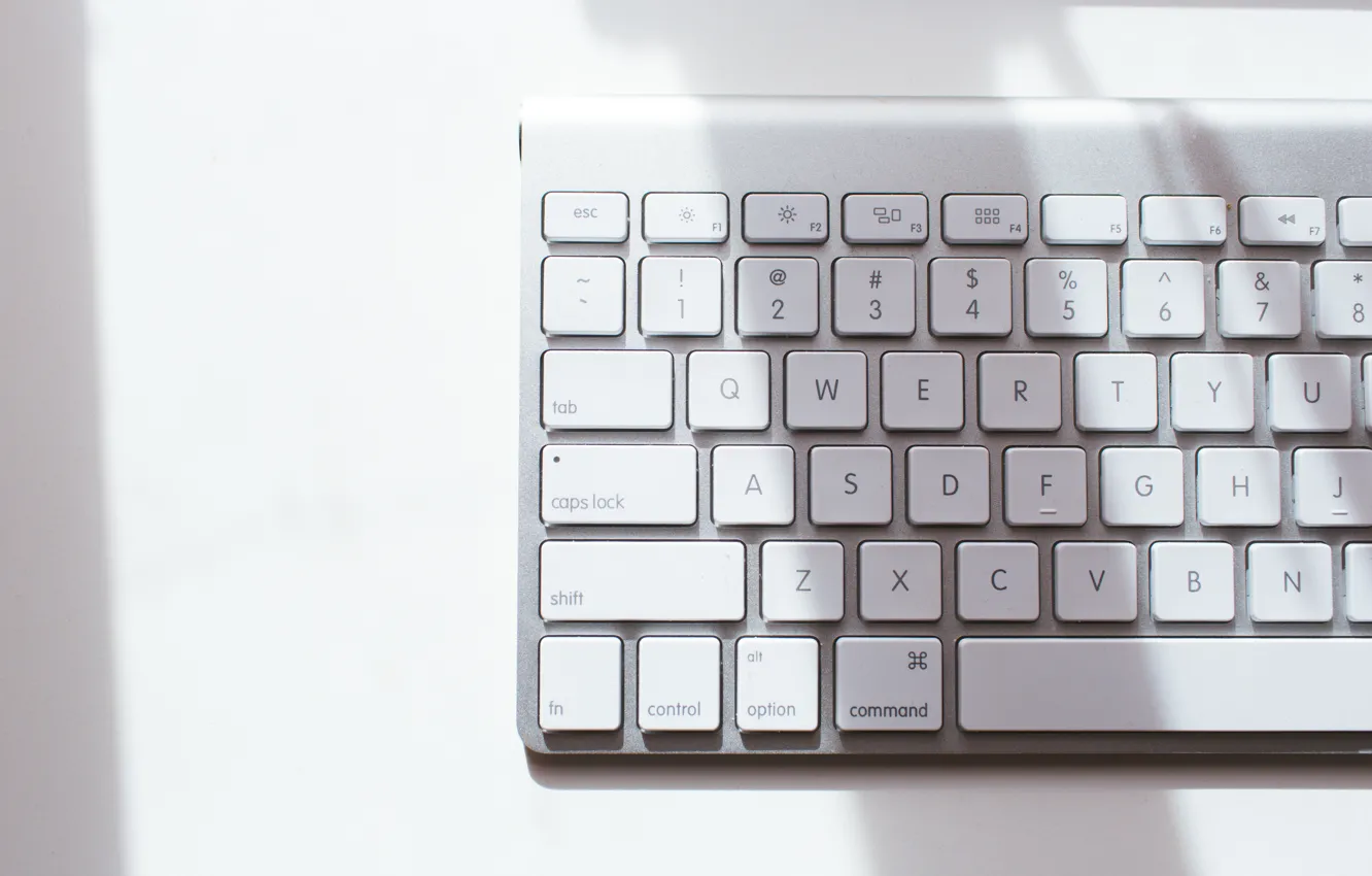 Фото обои буквы, кнопки, белая, клавиатура