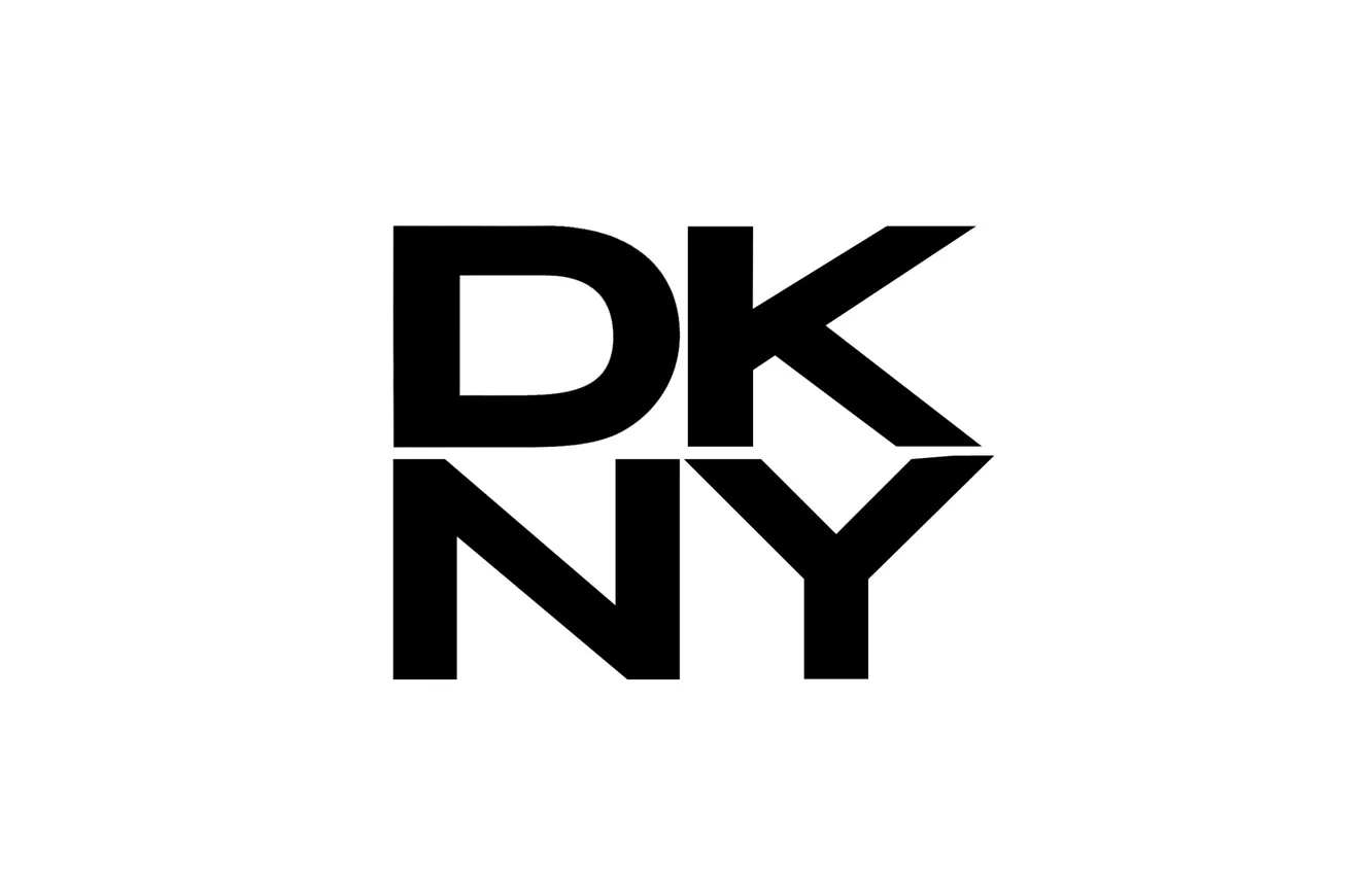 Фото обои лого, logo, white, black, fon, DKNY, dkny