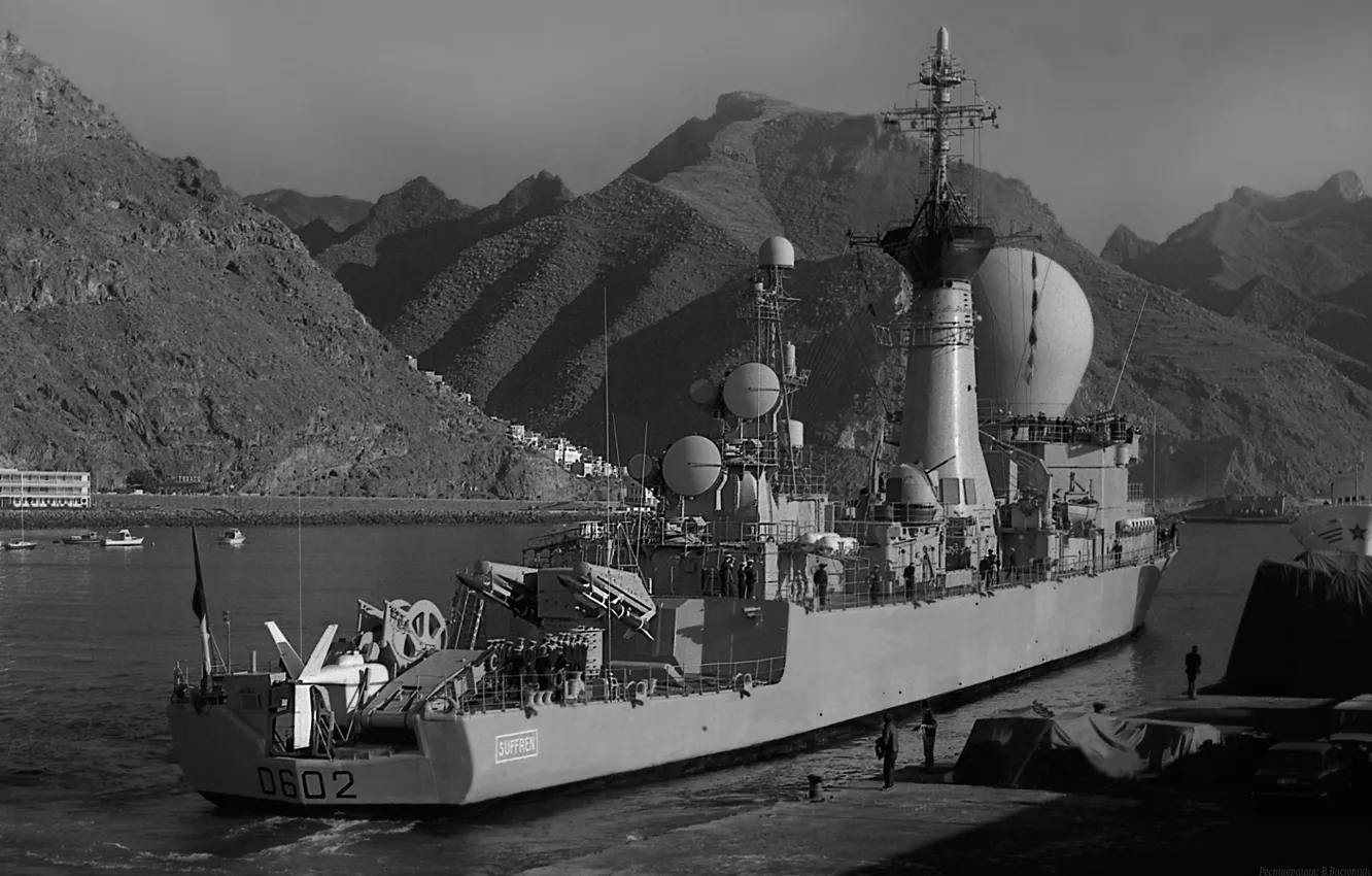 Фото обои ВМС Франции, Suffren, эсминец УРО, D602