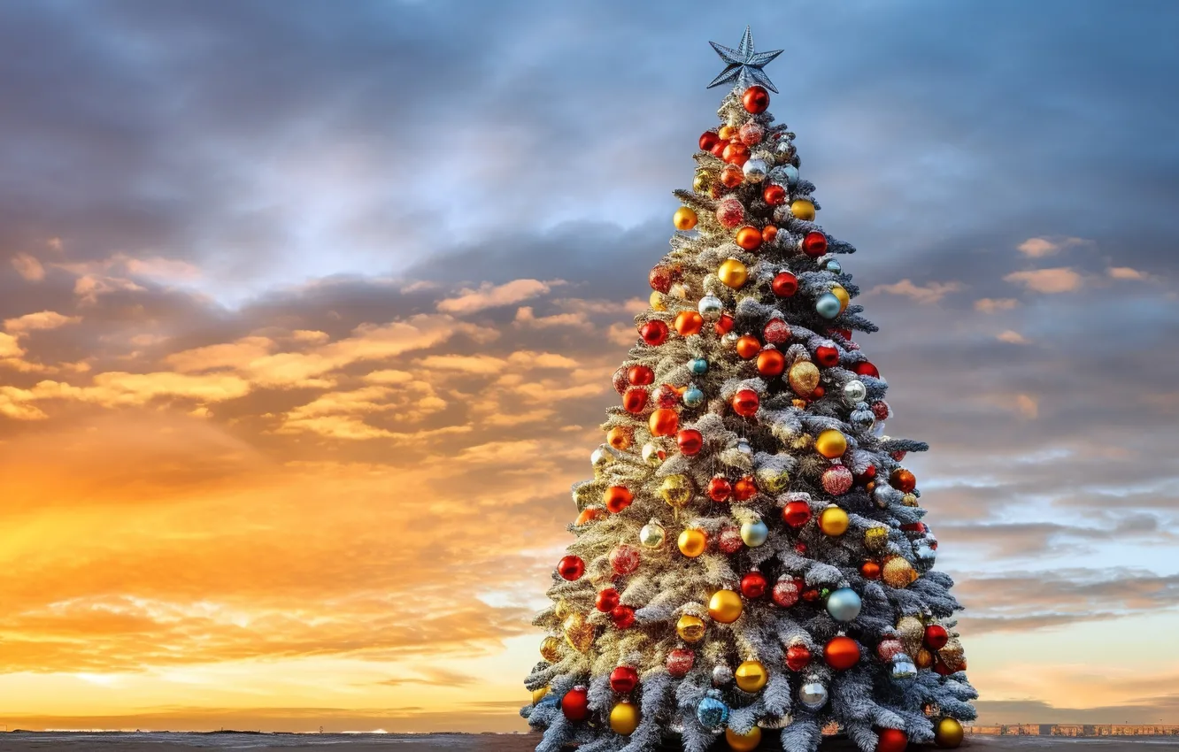 Фото обои украшения, шары, елка, Новый Год, Рождество, new year, Christmas, balls