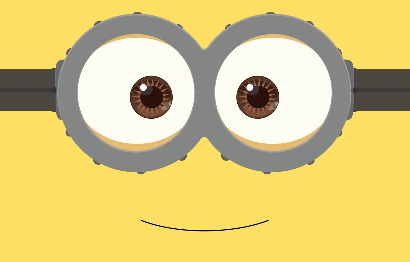 Фото обои fantasy, yellow, smile, Minion, goggles, by kevinconsen