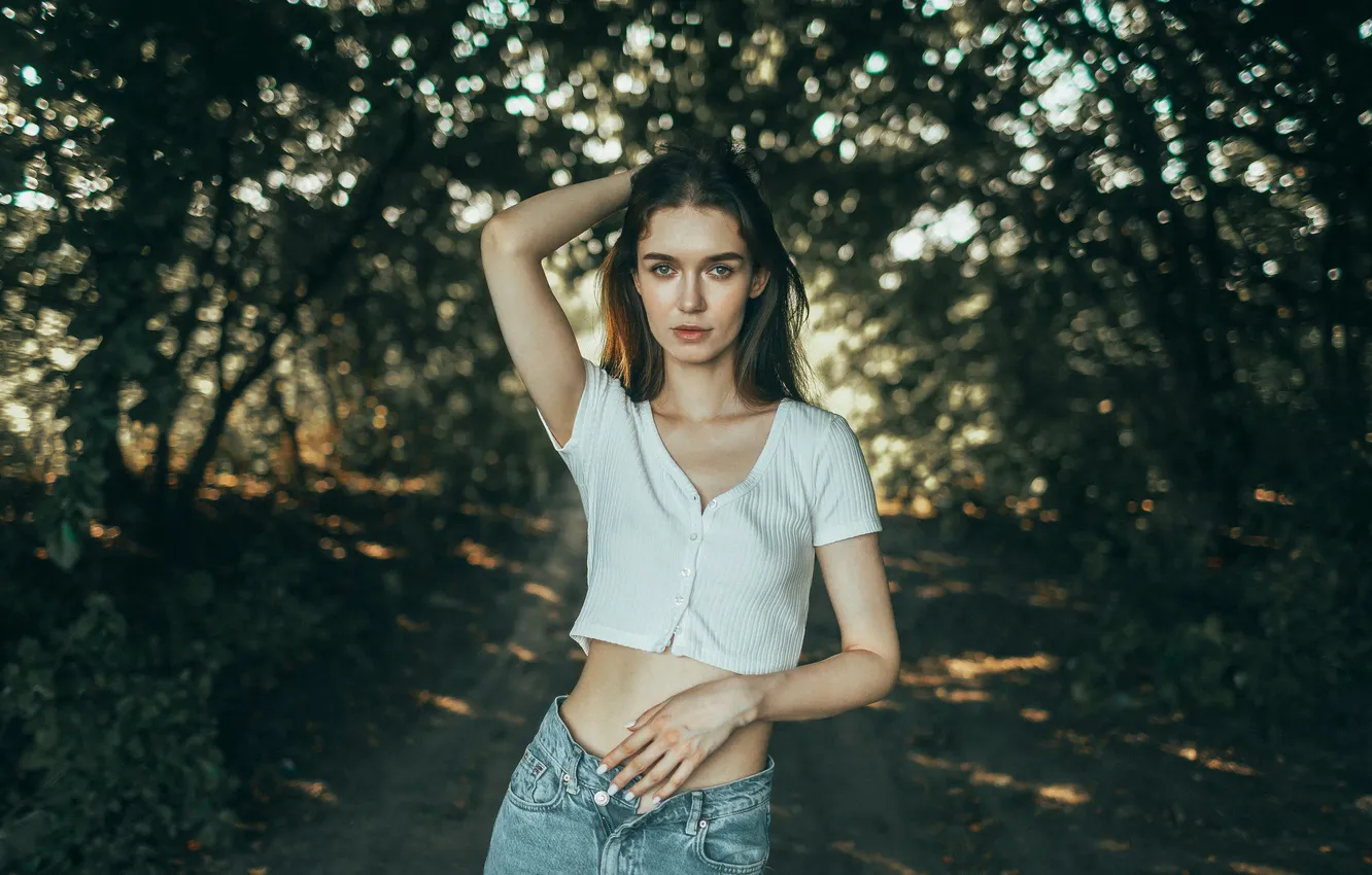 Фото обои девушка, поза, модель, Roosso Alex