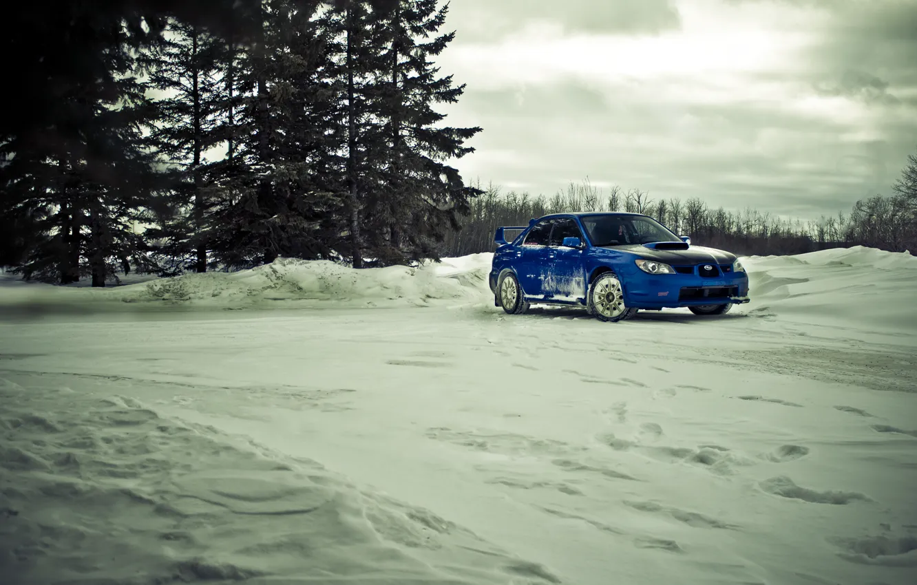 Фото обои Subaru, Impreza, ралли