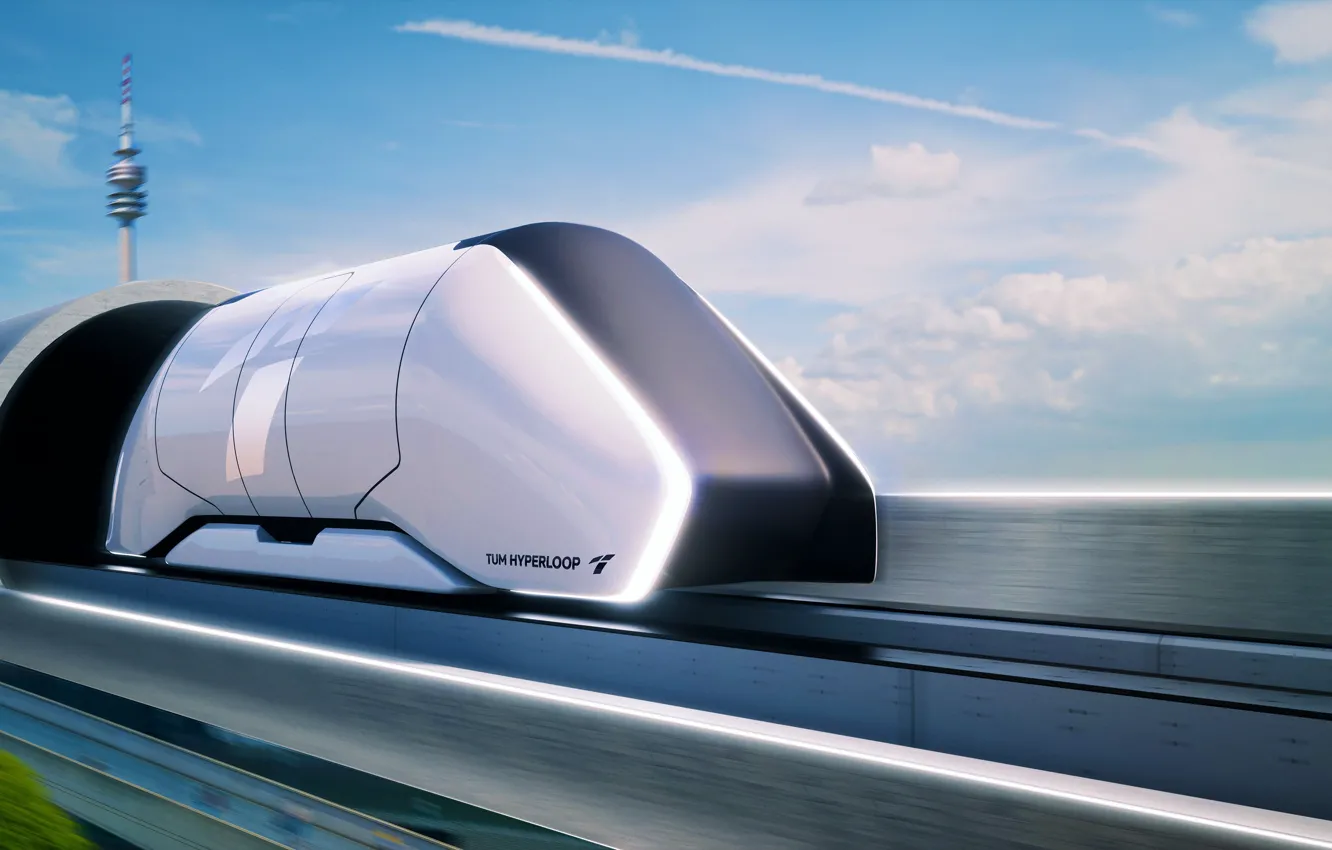 Фото обои hi-tech, magnetic levitation, TUM Hyperloop
