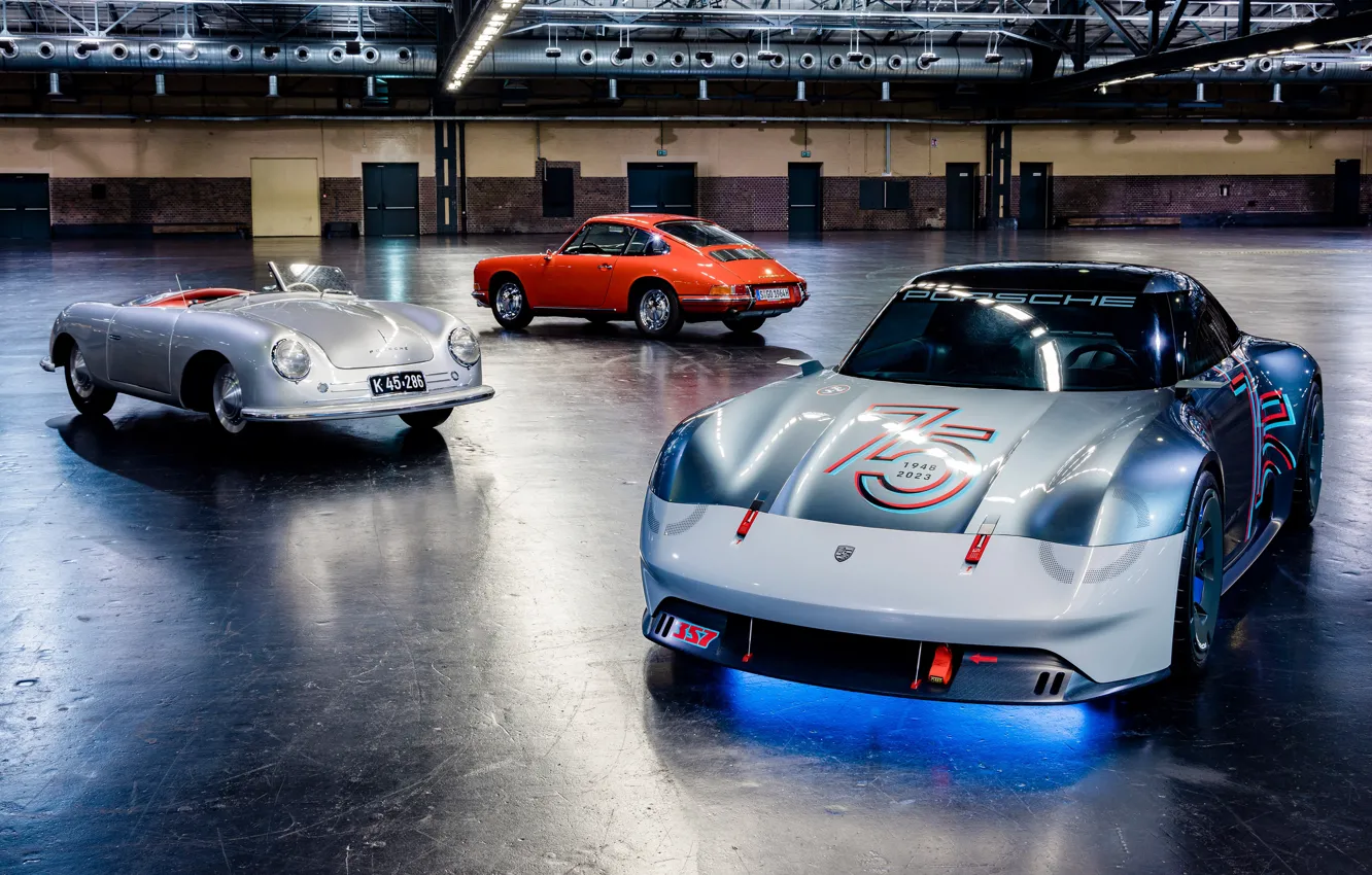 Фото обои Concept, Porsche, Vision, Porsche 911, 357, Porsche 356, 2023, Porsche Vision 357 Concept