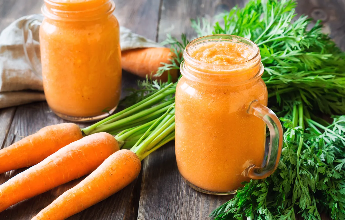 Фото обои морковка, сок, напиток, витамины, фреш