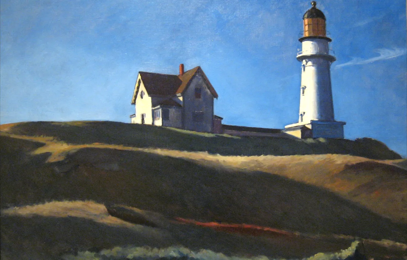Фото обои 1927, Edward Hopper, Lighthouse HIll