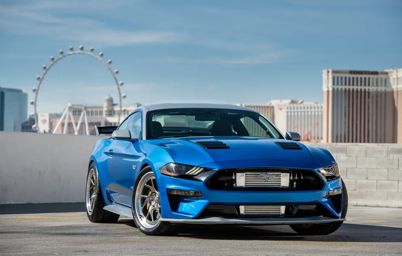 Фото обои Ford, 2018, Mustang GT, Bojix Design, SEMA 2018