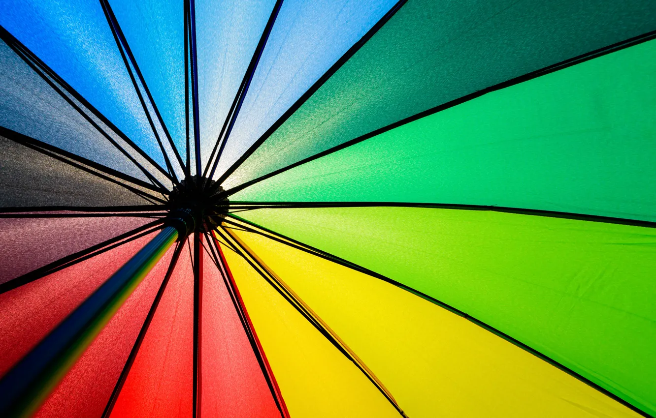 Фото обои фон, цвет, радуга, colors, зонт, colorful, rainbow, umbrella