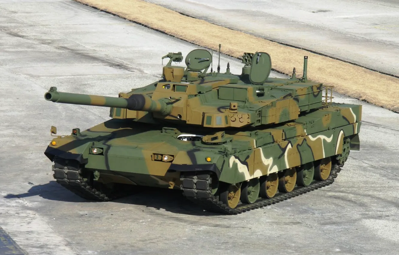 Фото обои танк, Южная Корея, K1A2, Чёрная пантера, «Black Panther»
