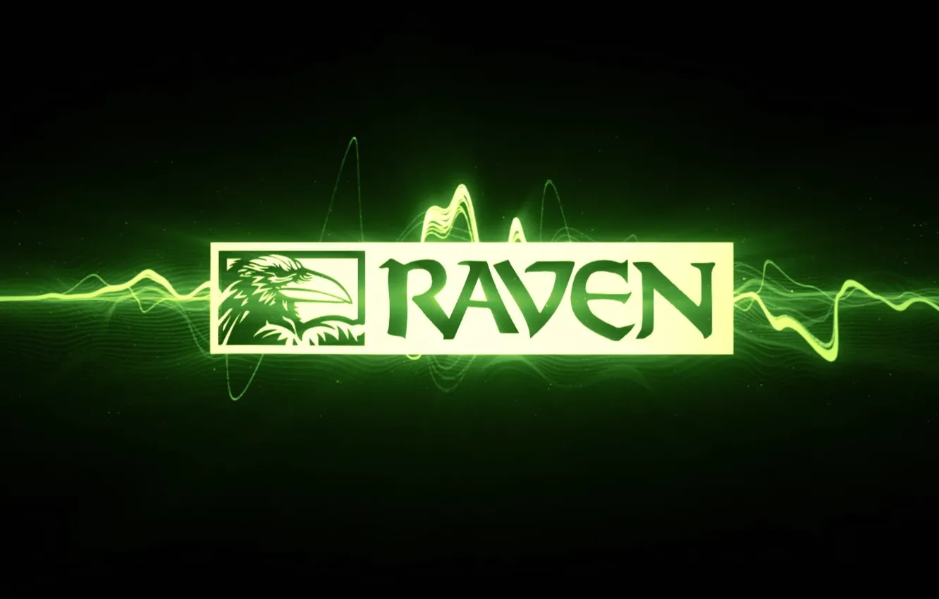 Фото обои игра, логотип, ворон, raven