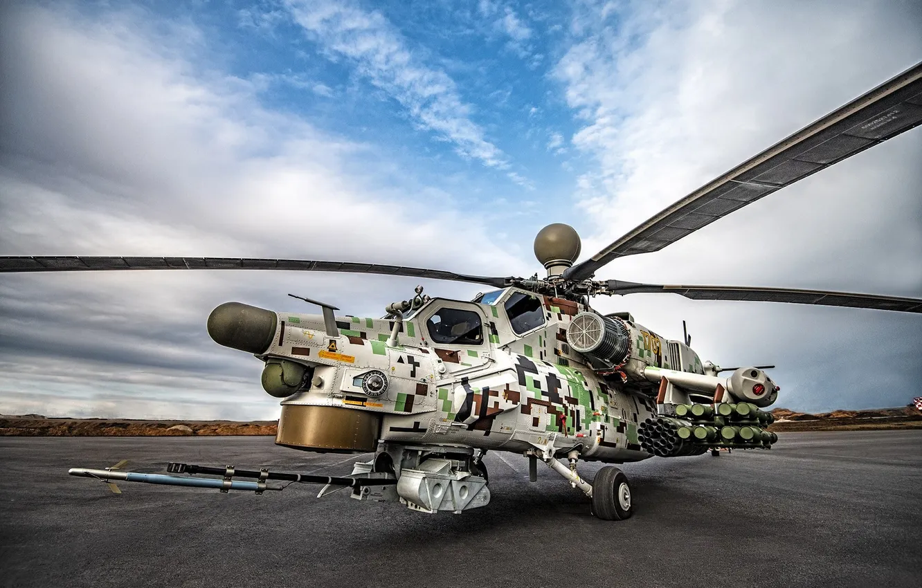 Фото обои military, helicopter, aviation, Mi-28, night hunter
