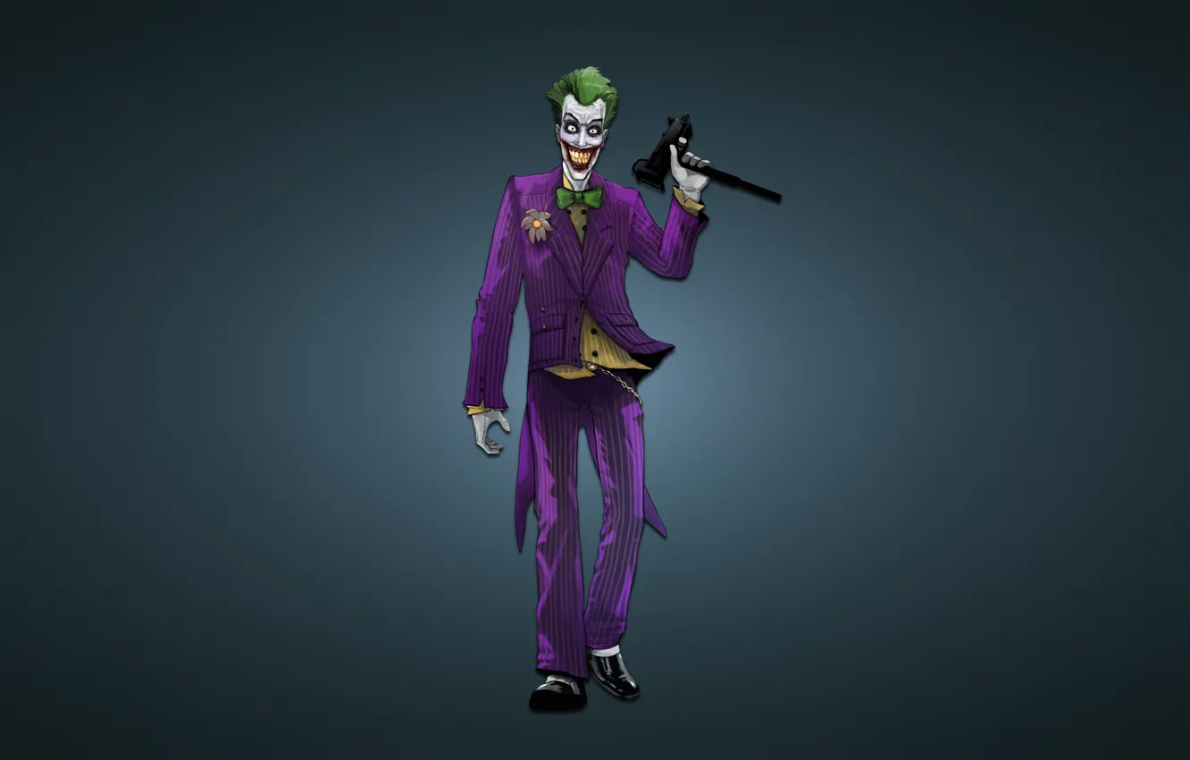 Обои оружие, batman, джокер, бэтмен, автомат, joker, комикс на телефон ...