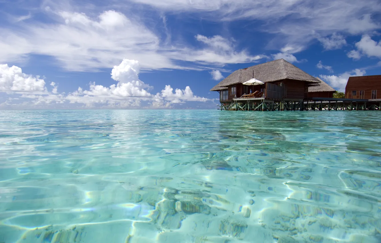 Фото обои природа, океан, отдых, relax, Мальдивы, экзотика, islands Maldives