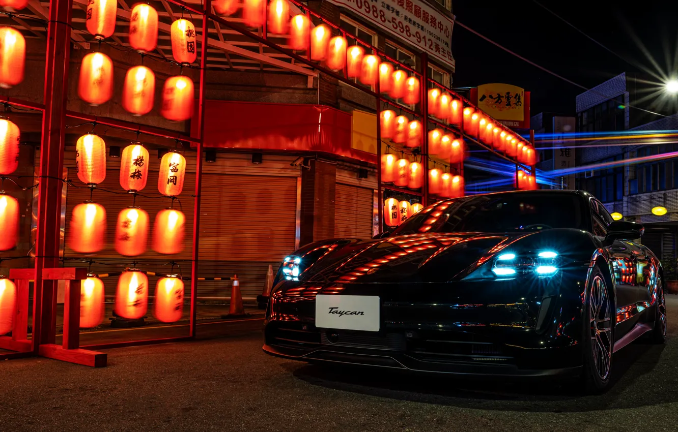 Фото обои car, Porsche, Taycan