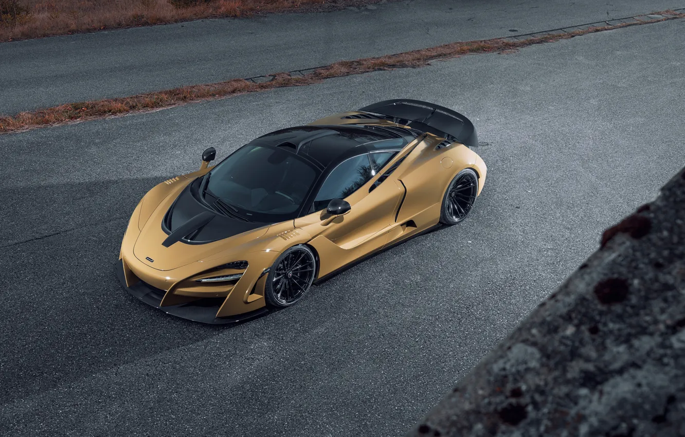 Фото обои McLaren, суперкар, вид сверху, 2018, Novitec, N-Largo, 720S